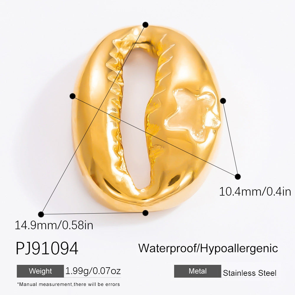 DIY Jewelry Accessories Do Not Fade, High-end Necklace Accessories Electroplated 18k Real Gold Stainless Steel Pendant Single Pendant