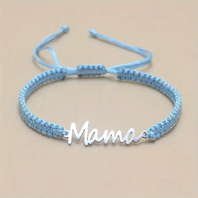 Mama Mother's Day Red Rope Woven Lucky Bracelet Fashion Versatile Bracelet Hand Jewelry Wholesale