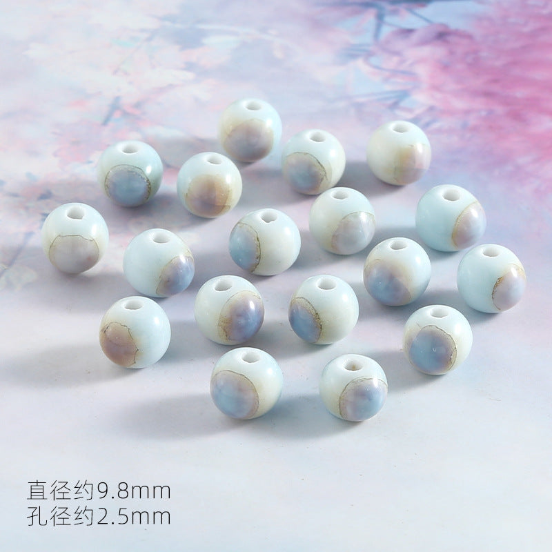 Ocean Wind Ceramic Beads Rabbit Conch Cat Claws Beaded Accessories Handmade Material DIY Loose Beads Bracelet Accessories