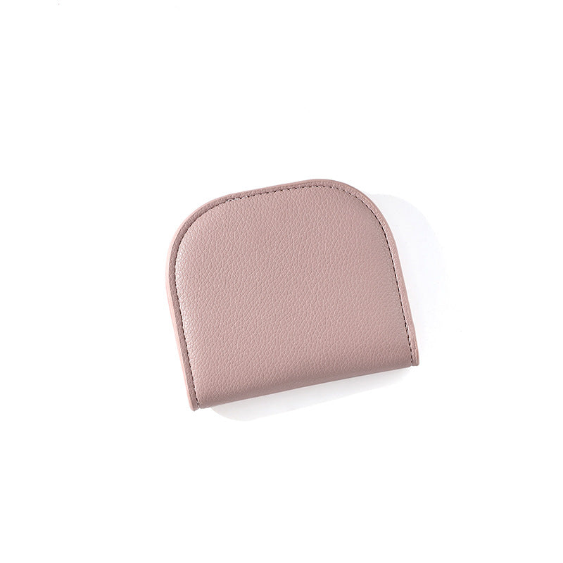 New Change Bag Solid Color Small Wallet Women's High-end Polyester Leather Wallet
