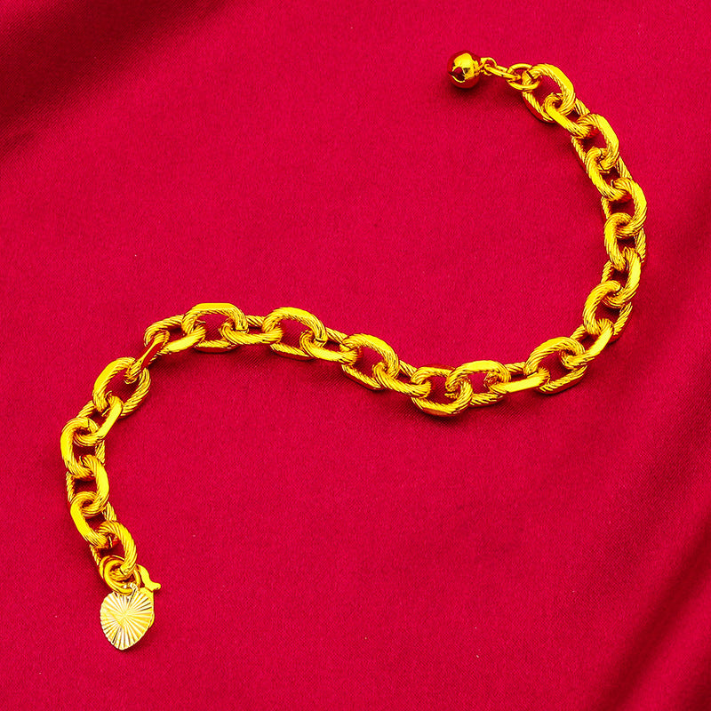 Vietnamese Sand Gold Girls Fashion Gold-plated Bracelet Women's Olive Bracelet