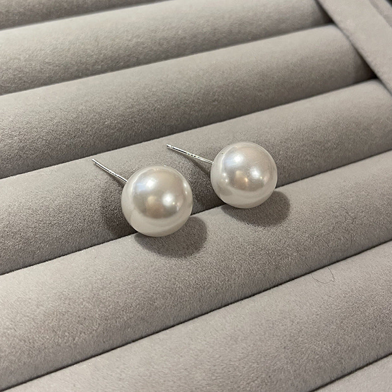 S925 Silver Needle Simple Ear Hole Earrings, Women's Small and Versatile Commuting Temperament Earrings, No Need To Pick Ear Accessories When Sleeping