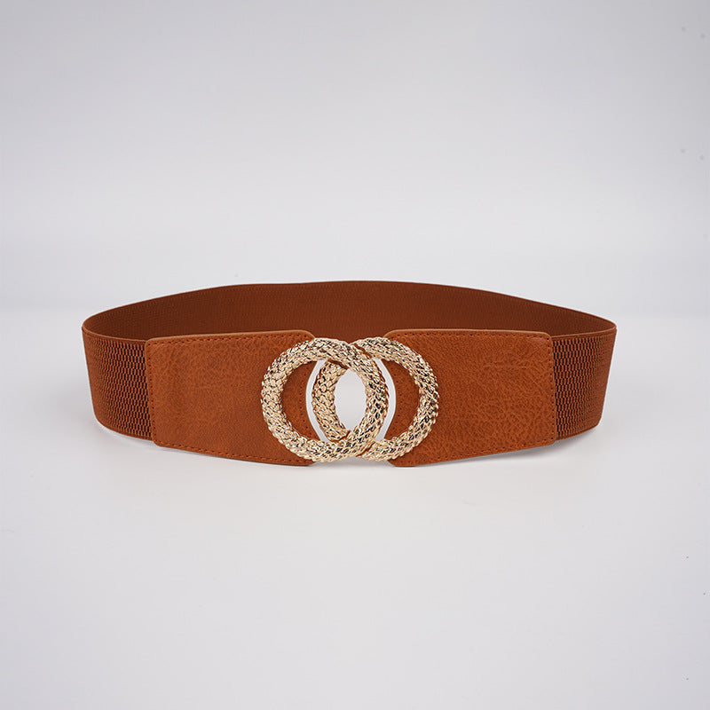 Manufacturer Sells Women's Elastic Belt, Fashionable Elastic Wide Waist Seal, New Casual Skirt Decorative Black Belt