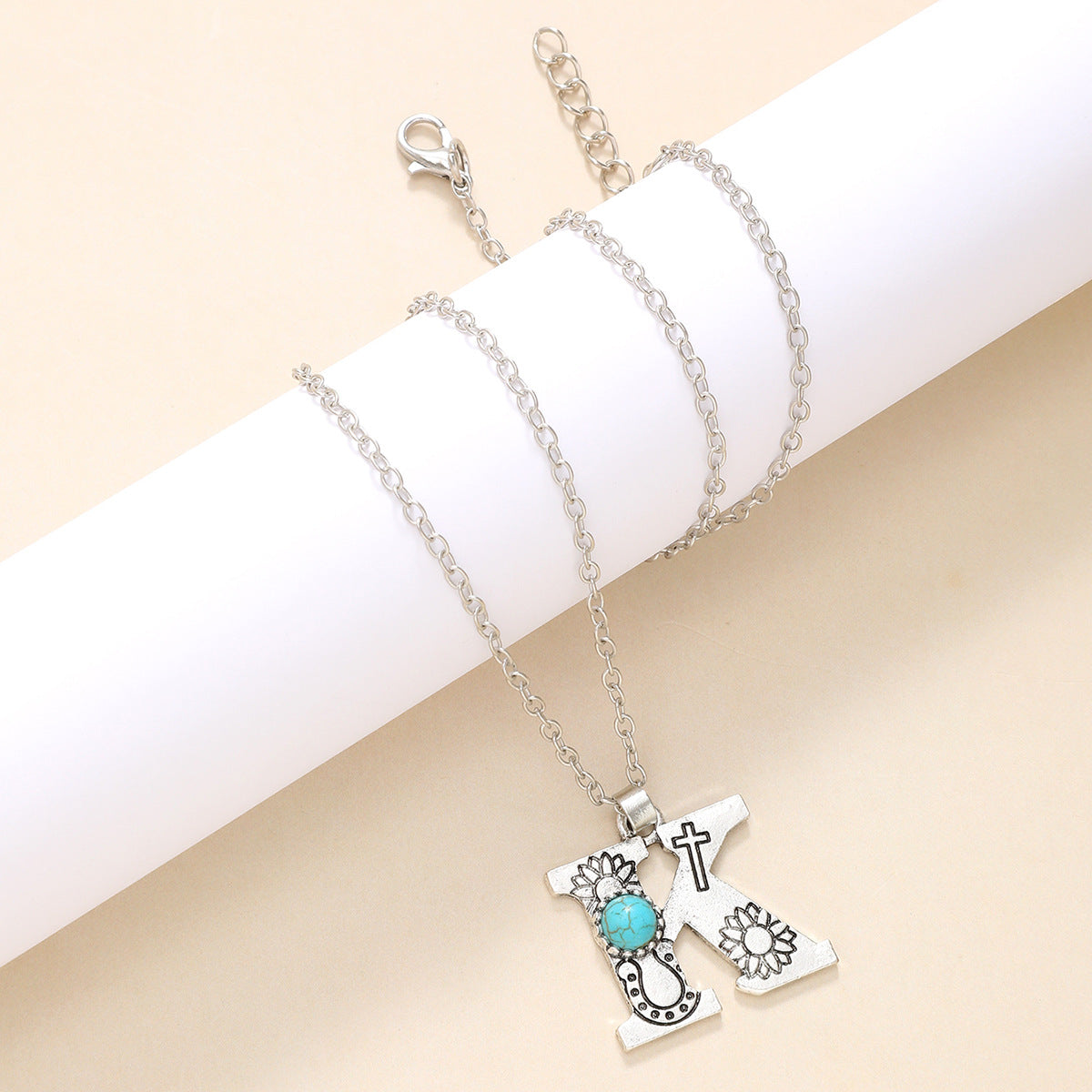 Western Wind Alloy English Alphabet Necklace Mother's Day Gift
