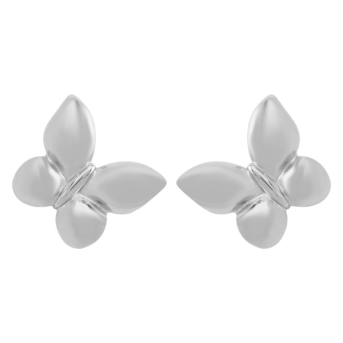 Personalized Design Retro Simple Butterfly Earrings, Temperament Fashion Alloy Ring Necklace