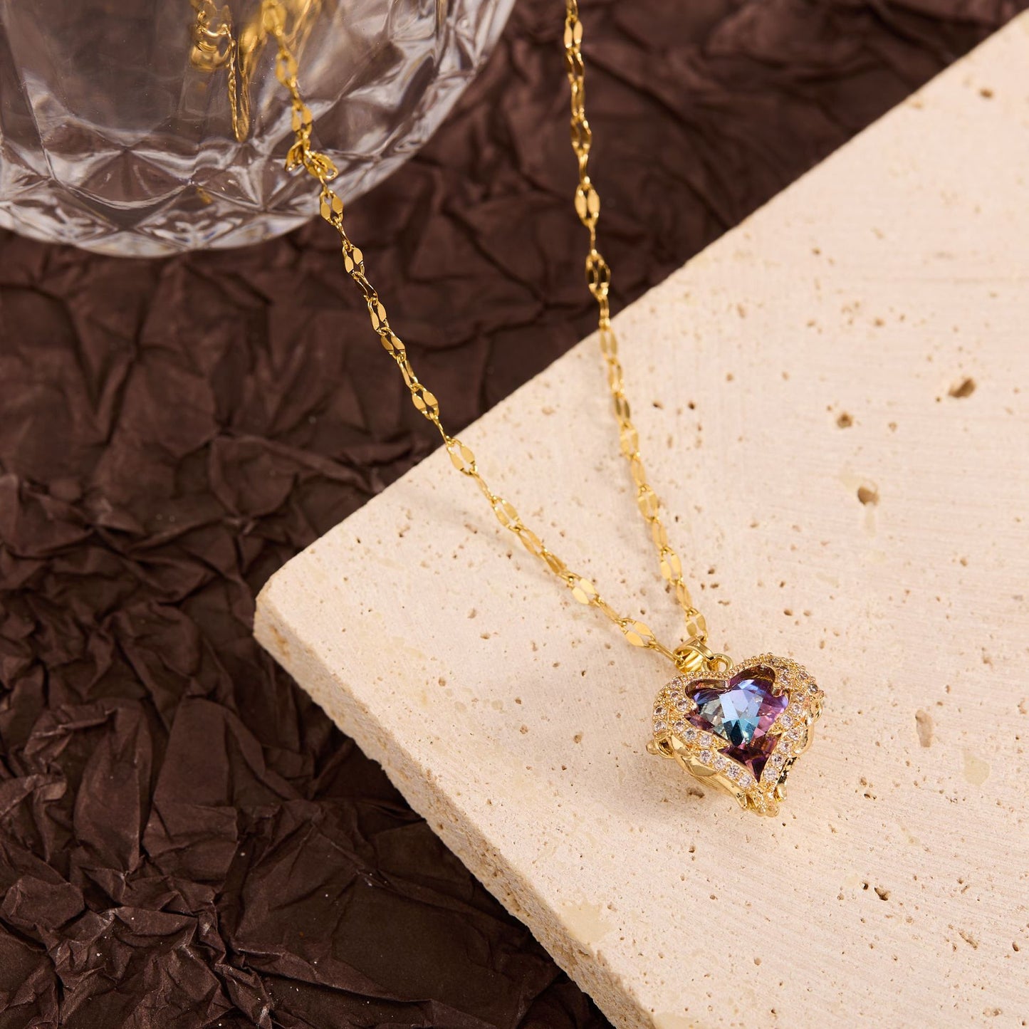 Summer New Titanium Steel Non-fading Versatile Necklace Light Luxury Simple Pendant Women's Necklace