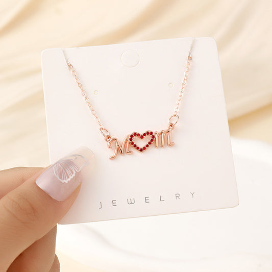 Thanksgiving Classic Love Mother's Day Pendant Gift for Mama Holiday Mother Necklace