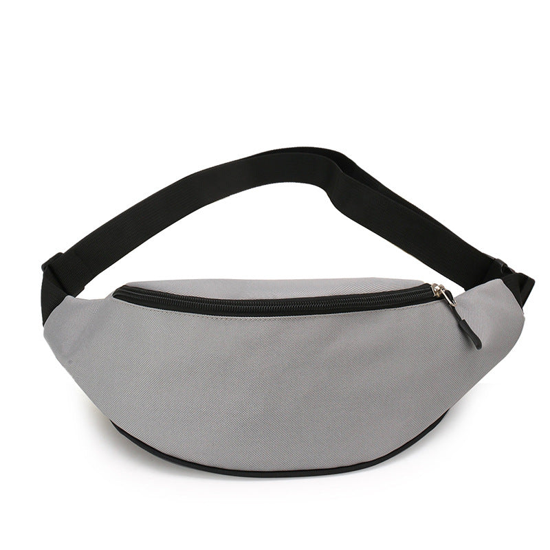 New Simplified Sports Mobile Phone Fanny Pack Men's Simple Korean Shoulder Messenger Bag Women's Solid Color Close-fitting Breast Bag