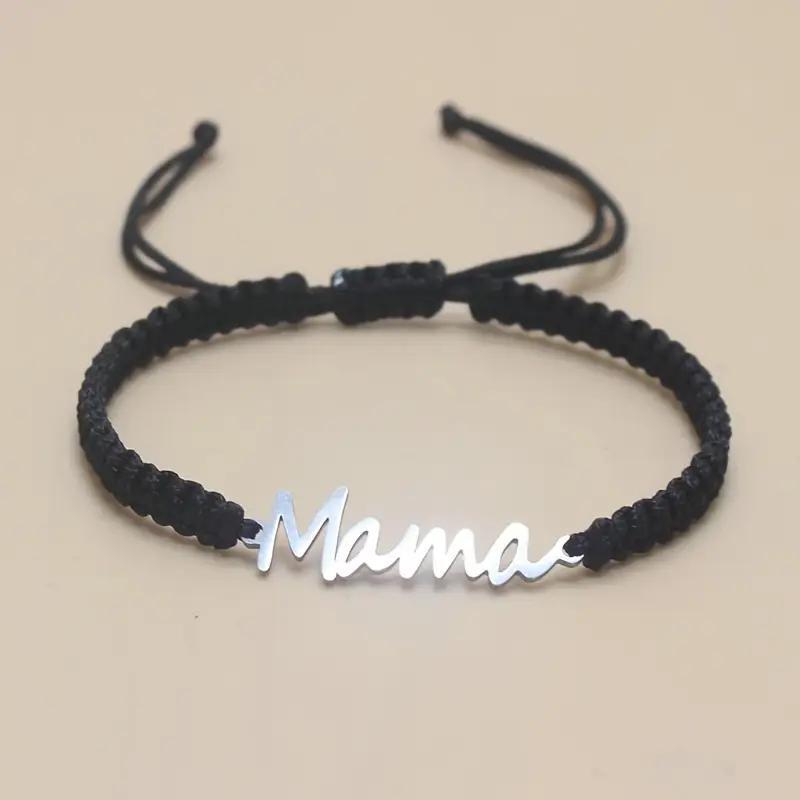 Mama Mother's Day Red Rope Woven Lucky Bracelet Fashion Versatile Bracelet Hand Jewelry Wholesale