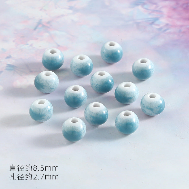 Ocean Wind Ceramic Beads Rabbit Conch Cat Claws Beaded Accessories Handmade Material DIY Loose Beads Bracelet Accessories