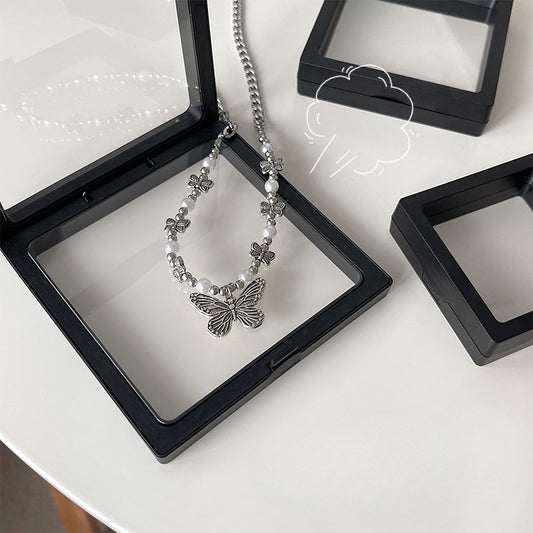 Popular European and American Creative Retro Bow Jewelry Box Box Necklace Ring Packaging Box Jewelry Box