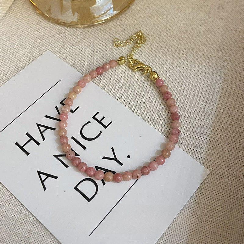 Personality Sweet Cool Baroque Pearl Love Bracelet Fashion Temperament Lucky Lucky Hang Tag Bracelet Personality Jewelry