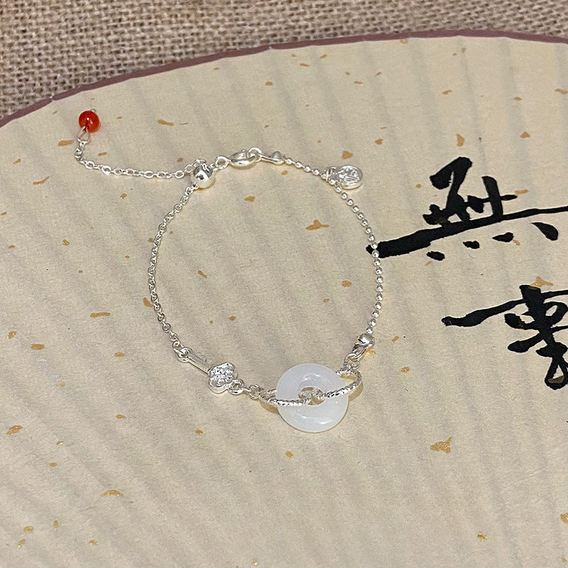 Personality Sweet Cool Baroque Pearl Love Bracelet Fashion Temperament Lucky Lucky Hang Tag Bracelet Personality Jewelry
