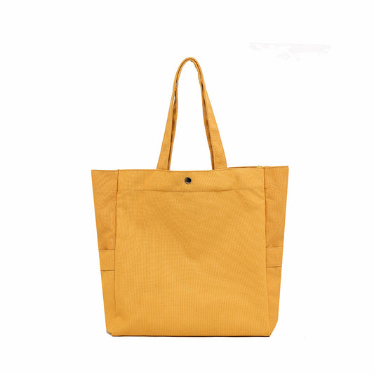 Canvas Bag Korean Version of Foreign Trade Literature and Art Solid Color Large Capacity Shoulder Tote Bag To Work Versatile Ins Women's Commuter Bag