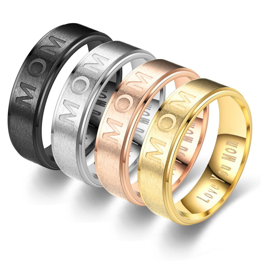 Accessories Family Mother's Day LOVE YOU MOM Ring
