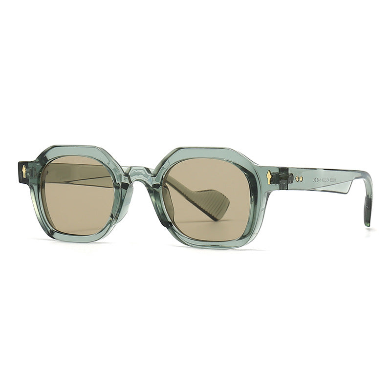 Cross-border European and American Narrow Frame SUNGLASSES Trendy Street Photography Modern Charm Retro Sunglasses