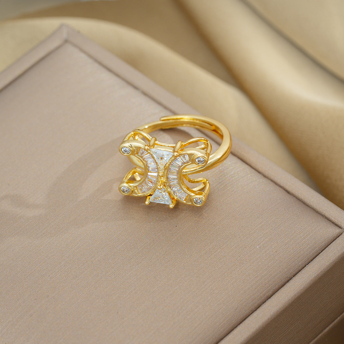 European and American Fashion Retro Niche Light Luxury High Sense Personalized Opening Ring Fashion Jewelry Factory Direct Sales