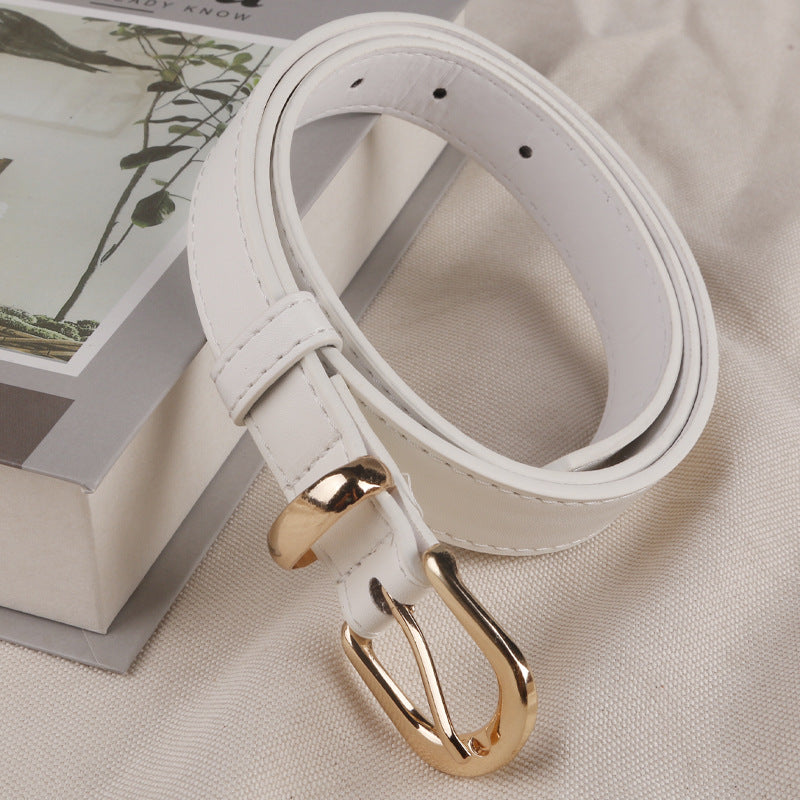 New Fashionable Women's Belt Simple and Versatile Jeans Belt Female Student Decorative Pin Buckle Belt Manufacturer Wholesale
