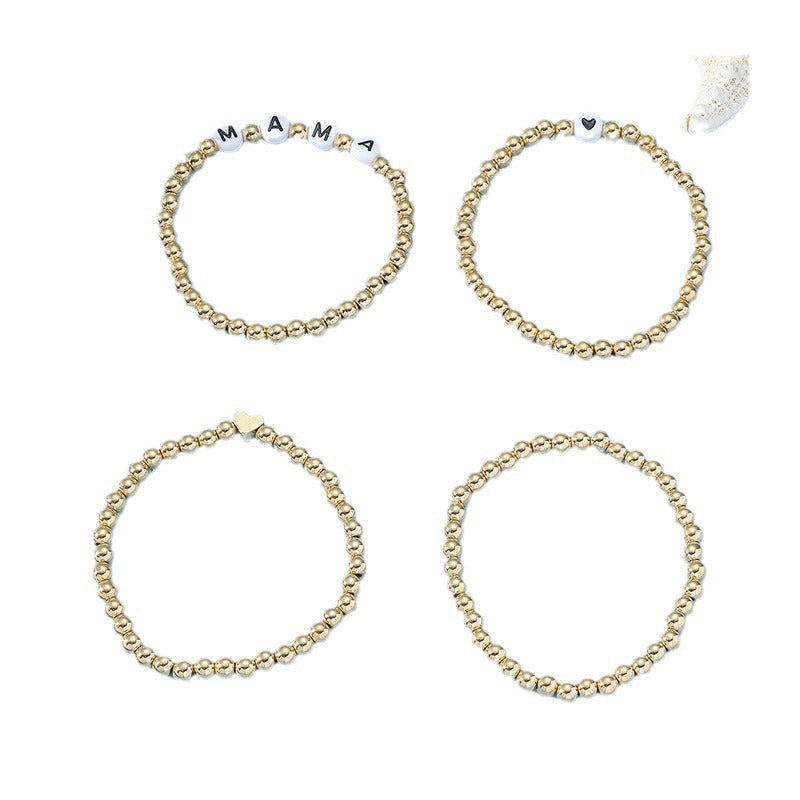 European and American Fashion Bracelets, Mother's Day Mother Gifts Beaded Jewelry, Simple Women's Bracelets and Jewelry