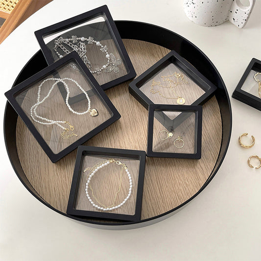 Popular European and American Creative Retro Bow Jewelry Box Box Necklace Ring Packaging Box Jewelry Box