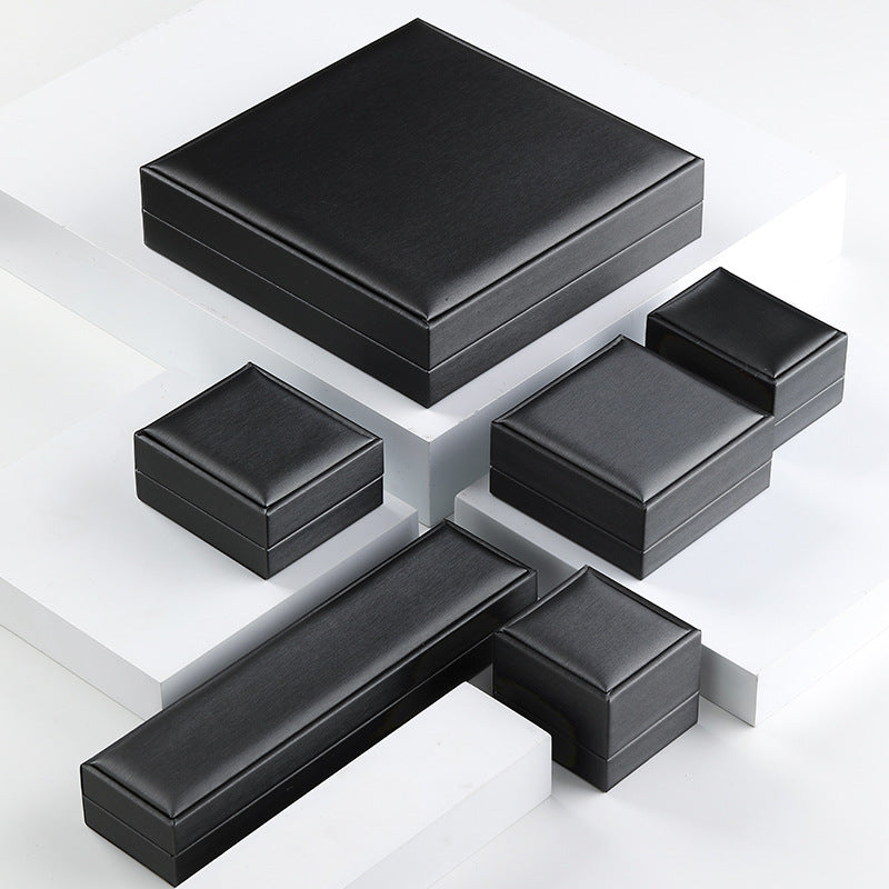 High-end PU Brushed Jewelry Box, Ring Jewelry Box, Premium Storage Box, Necklace, Pendant Box, Bracelet Box.