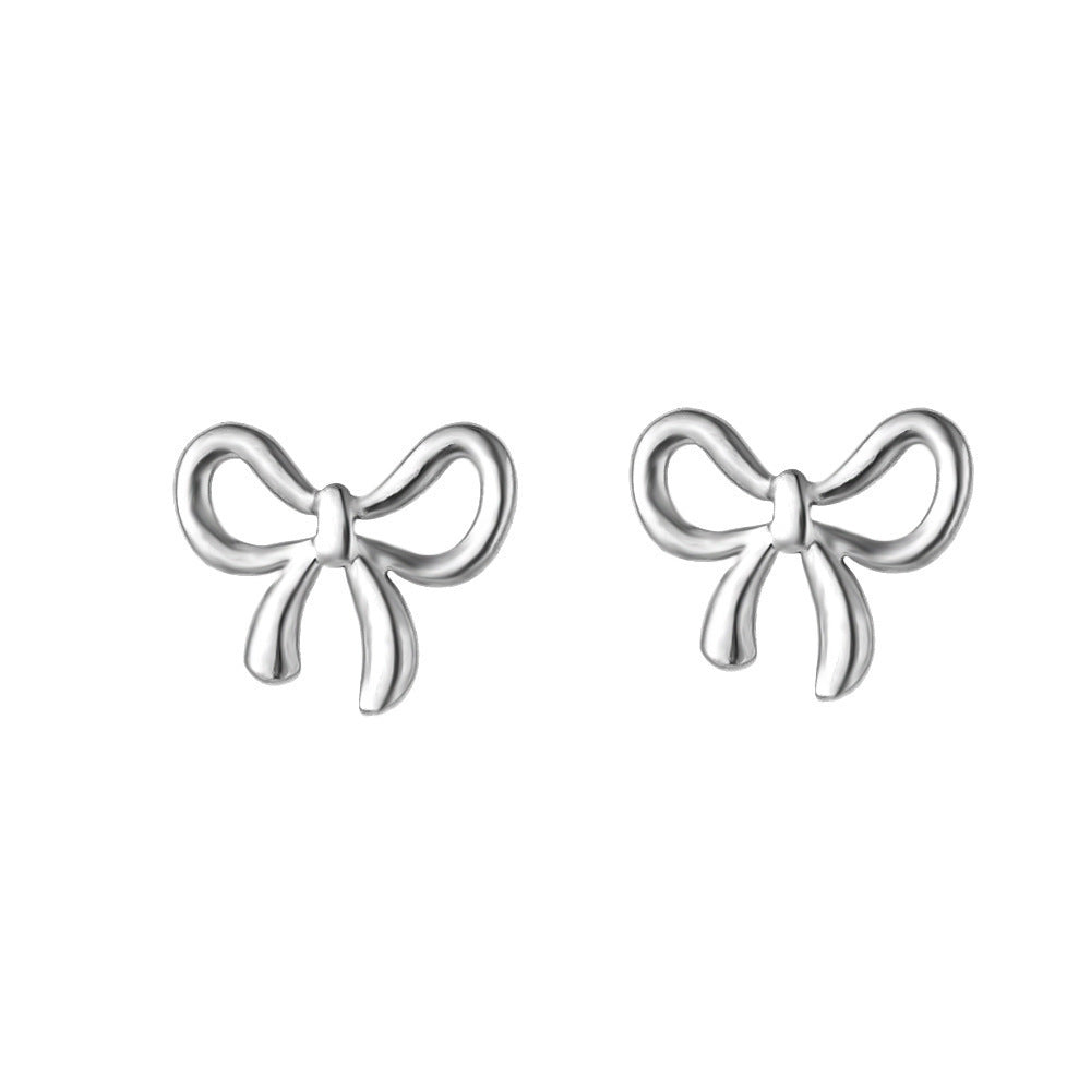 Simple 18k Gold-plated Stainless Steel Circle Earrings Simple Gold-plated Men's and Women's Models