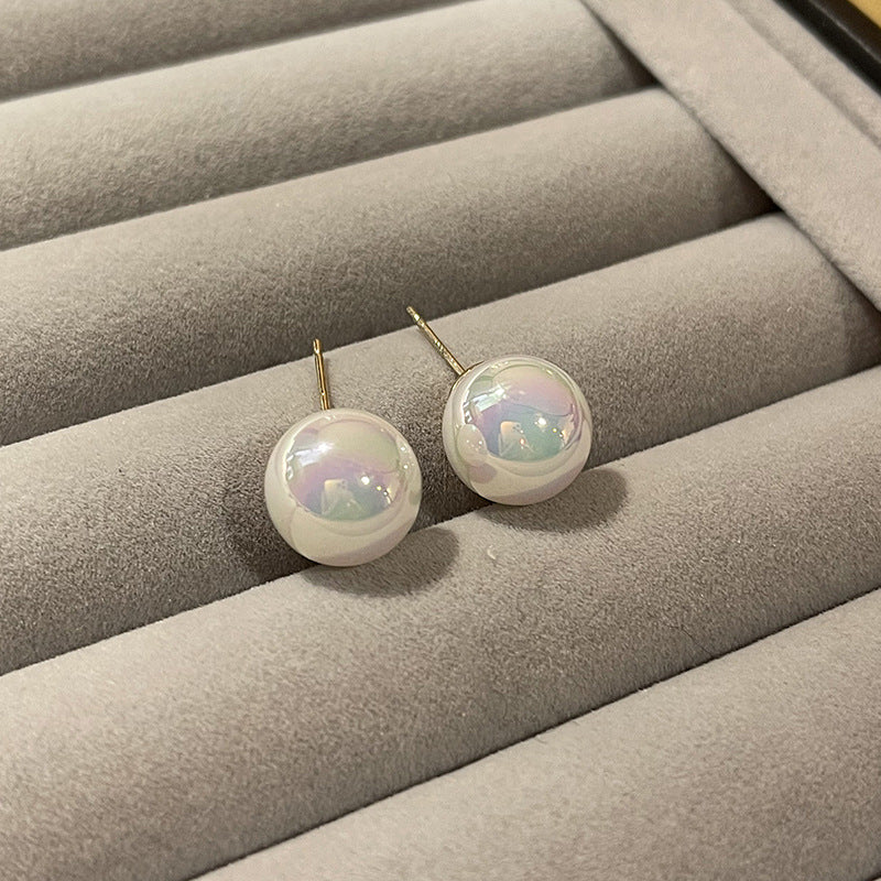 S925 Silver Needle Simple Ear Hole Earrings, Women's Small and Versatile Commuting Temperament Earrings, No Need To Pick Ear Accessories When Sleeping
