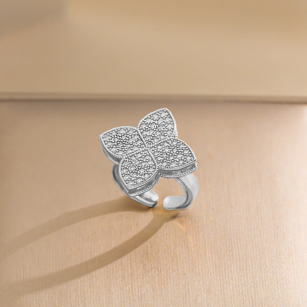 European and American Fashion Retro Niche Light Luxury High Sense Personalized Opening Ring Fashion Jewelry Factory Direct Sales
