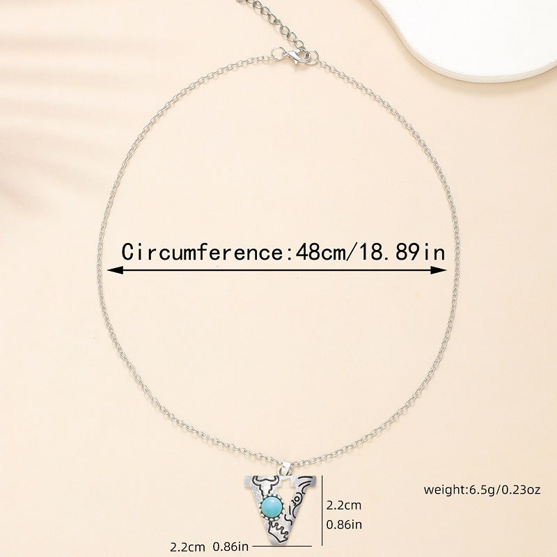 Western Wind Alloy English Alphabet Necklace Mother's Day Gift