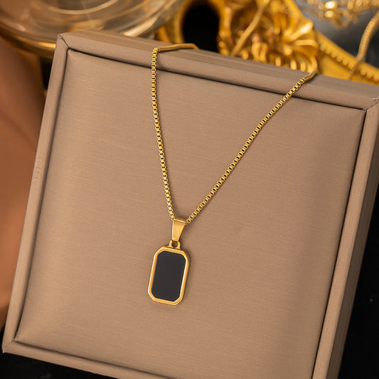 INS Style Titanium Steel Necklace Women's Premium Light Luxury Versatile Clavicle Chain