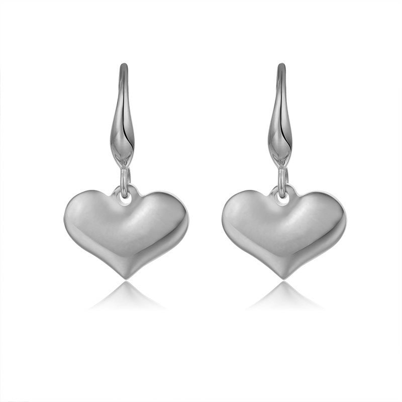 Simple 18k Gold-plated Stainless Steel Circle Earrings Simple Gold-plated Men's and Women's Models