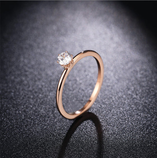 New Quality Korean Version Set Ring, Titanium Steel Belt Diamond Fashion Digital Personality Temperament Ring Manufacturer Wholesale