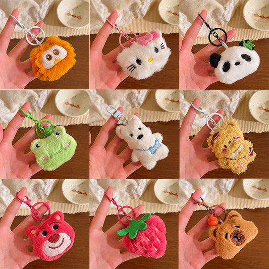 Plush Doll Doll Pendant Cartoon Creative Keychain Stall Activity Small Gift Backpack Pendant Accessories Wholesale
