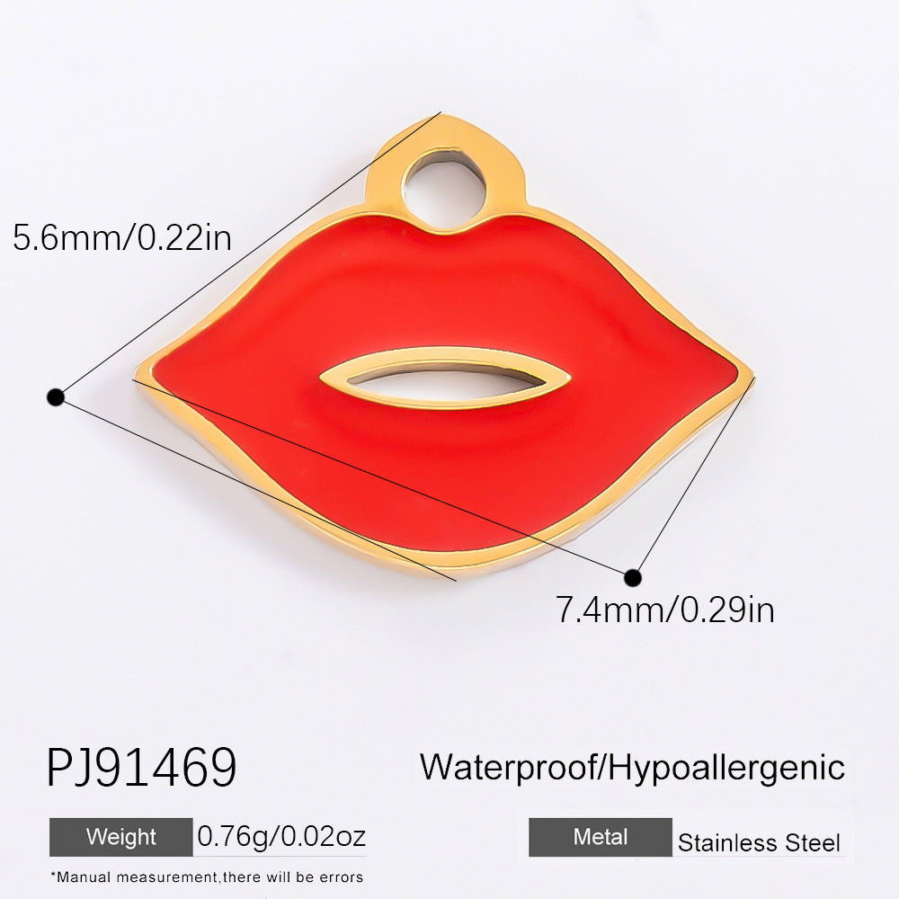 DIY Jewelry Accessories Do Not Fade, High-end Necklace Accessories Electroplated 18k Real Gold Stainless Steel Pendant Single Pendant