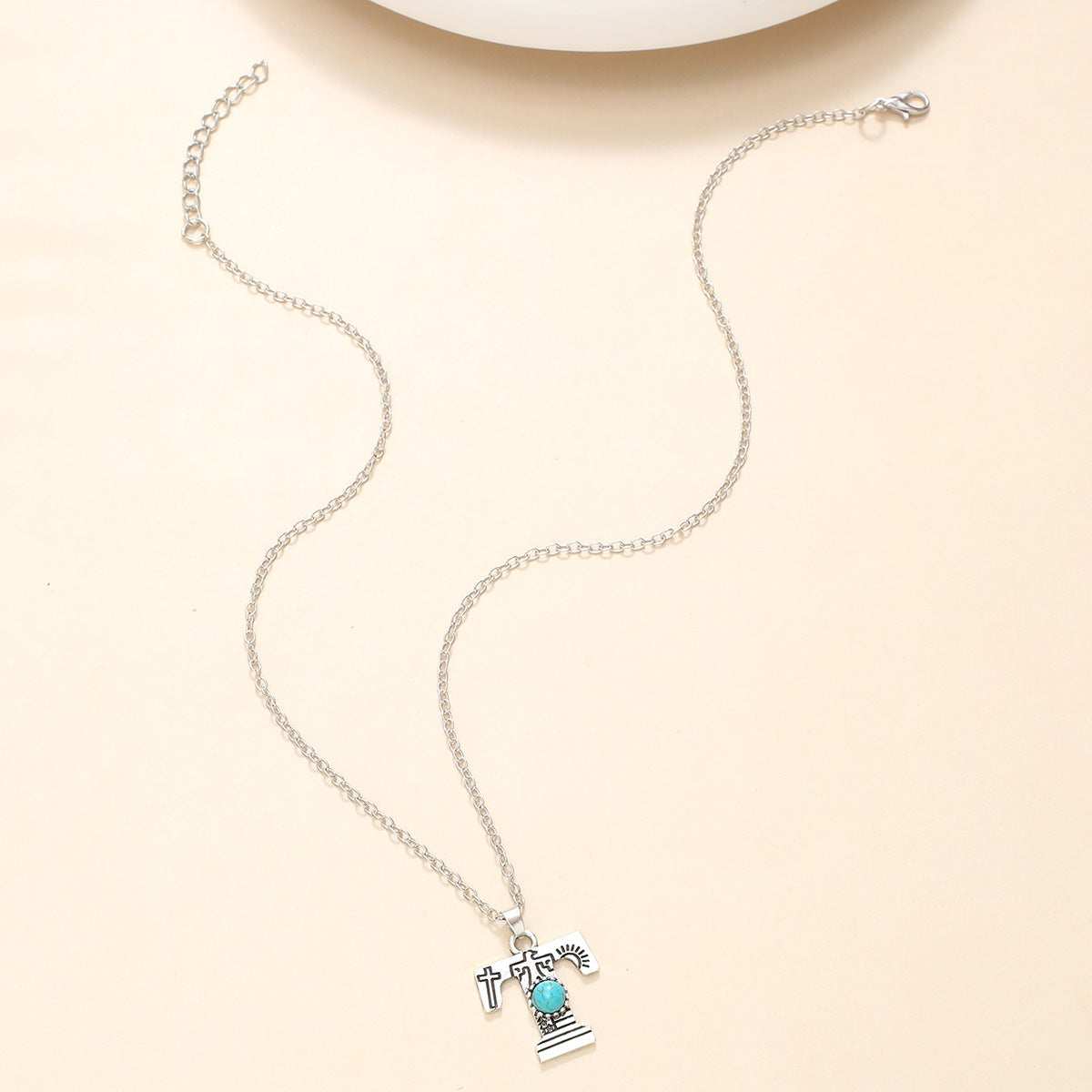Western Wind Alloy English Alphabet Necklace Mother's Day Gift