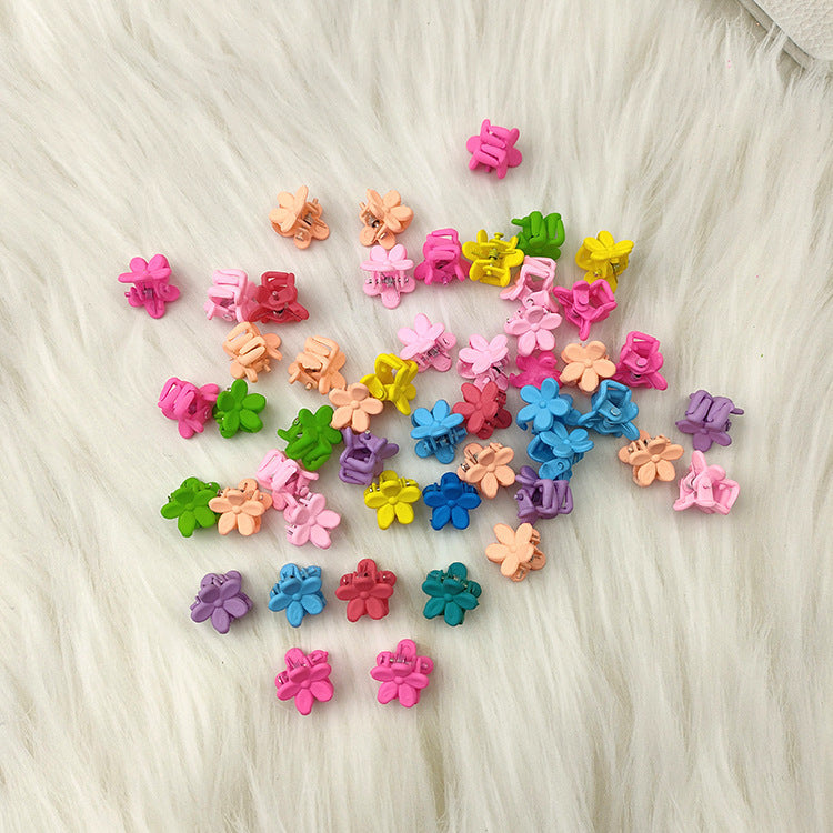 Korean Version of Children's Small Grab Clip Macaron Mini Flower Hairpin Headgear Hair Grab Mini Bangs Grab Clip