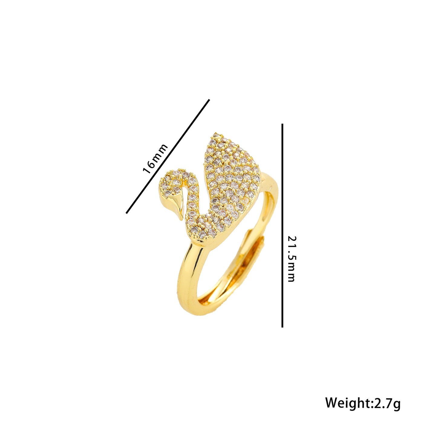 European and American Fashion Retro Niche Light Luxury High Sense Personalized Opening Ring Fashion Jewelry Factory Direct Sales