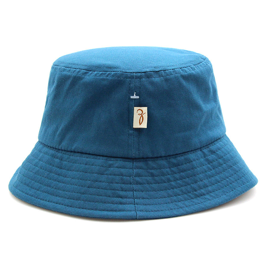Factory Custom Internet Celebrity Letter Embroidered Bucket Hat Fashion Men and Women Couples Pot Hat Pure Cotton Edge Hat