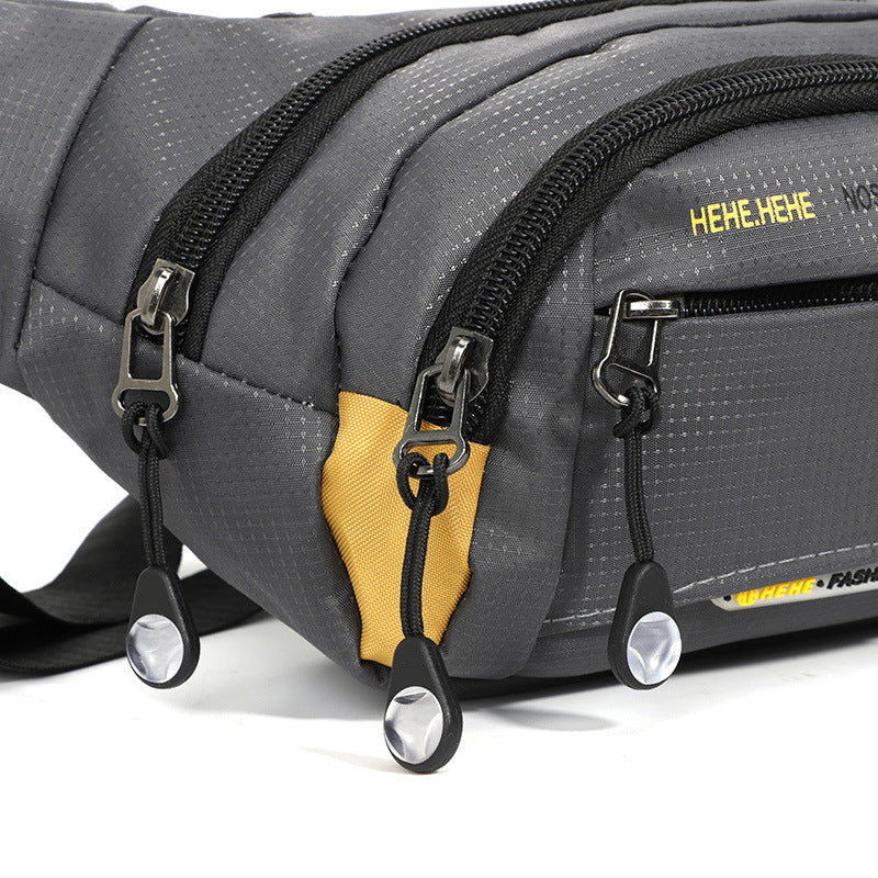 Outdoor Sports Men's Work Wear-resistant Fanny Pack Simple Waterproof Portable Multifunctional Messenger Breast Bag