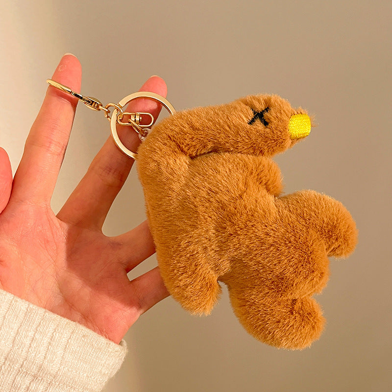 Plush Doll Doll Pendant Cartoon Creative Keychain Stall Activity Small Gift Backpack Pendant Accessories Wholesale