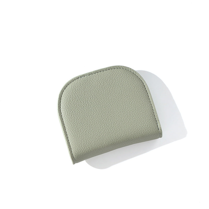New Change Bag Solid Color Small Wallet Women's High-end Polyester Leather Wallet