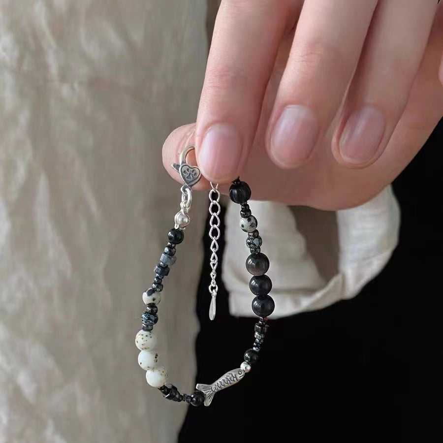 Gypsy Star~ Double-layer Stacked Pearl Bracelet for Women's Niche Light Luxury Temperament Exquisite and Versatile Jewelry