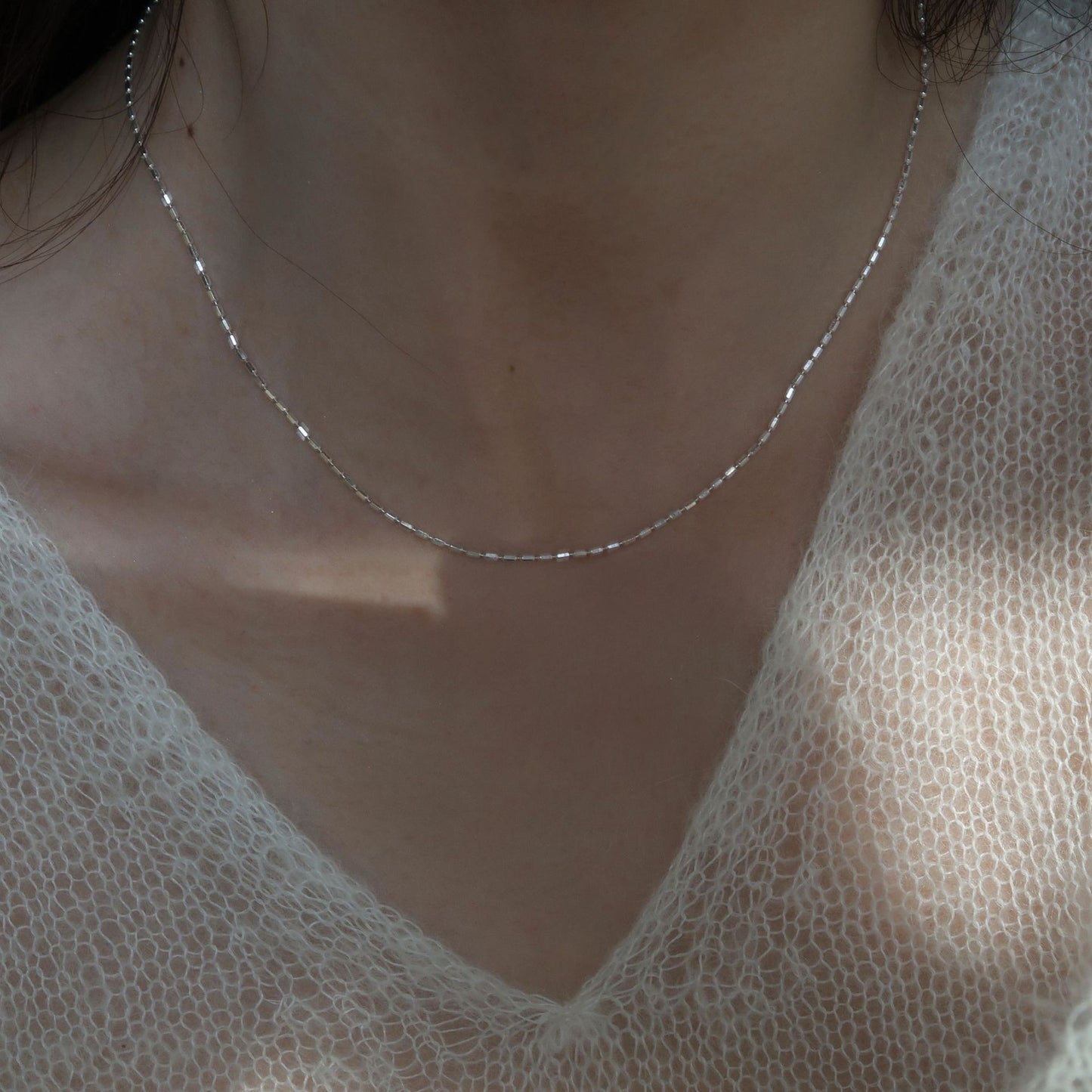 925 Silver Love Necklace Women's Summer High Sense Design Sense Niche Light Luxury Collarbone Chain Neck Chain