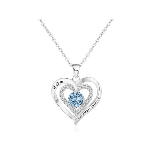 Popular MOM Love Pendant Collarbone Necklace Mother's Day Gift