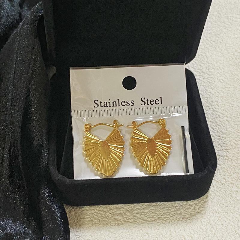18K Gold Plated Stainless Steel Earrings Geometric Irregular Minimalist Temperament Earrings