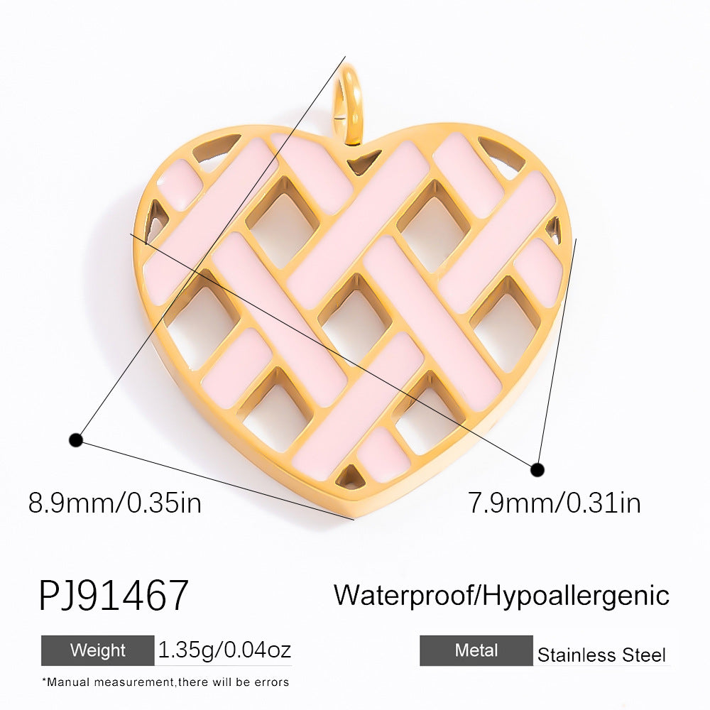 DIY Jewelry Accessories Do Not Fade, High-end Necklace Accessories Electroplated 18k Real Gold Stainless Steel Pendant Single Pendant