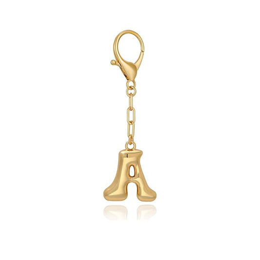 Hot-selling 26-letter Keychain Pendant Simple and Fashionable Versatile English Letter Bag Accessories Pendant