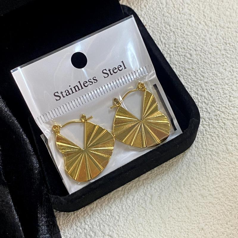 18K Gold Plated Stainless Steel Earrings Geometric Irregular Minimalist Temperament Earrings