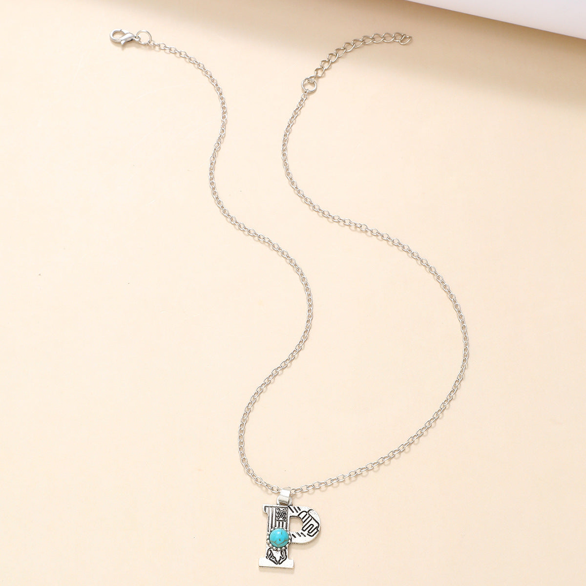 Western Wind Alloy English Alphabet Necklace Mother's Day Gift