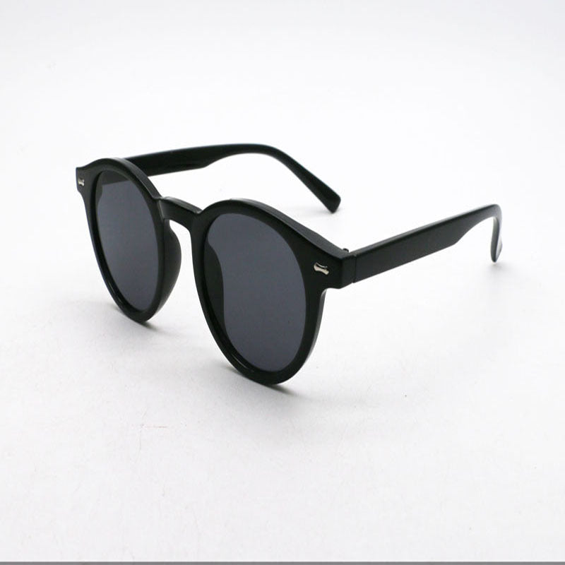 Rice Nail Round Frame Sunglasses 2025 New Retro Ocean Piece Personalized Sunglasses Trendy Male Female Internet Celebrity Sunglasses